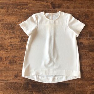 MADEWELL White/cream short sleeve blouse